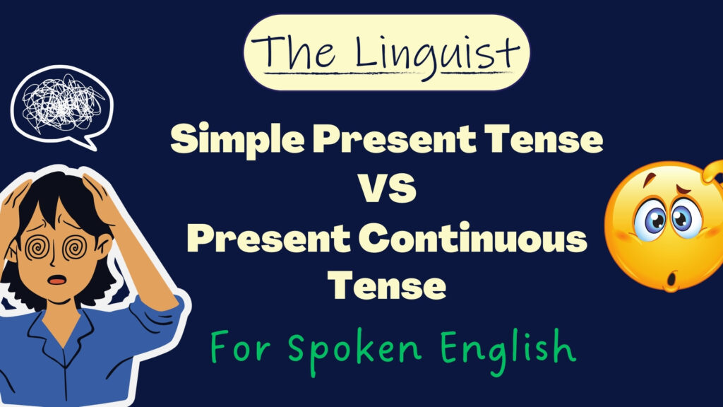 blue & pink present tenses presentation